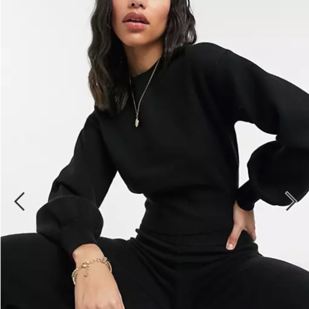 ASOS DESIGN knitted crew neck sweatshirt
